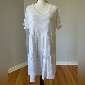 White Burch white tier lined dress in a size XL  beach wedding bridal shower